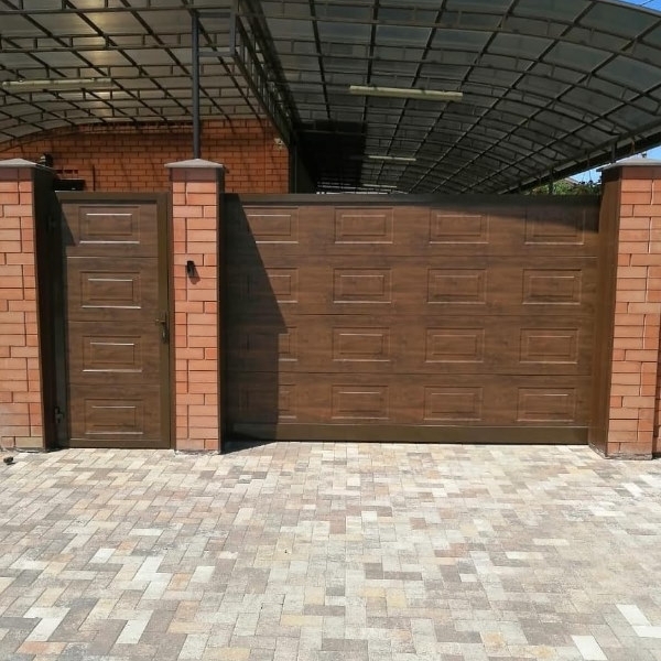 Откатные въездные ворота Алютех Prestige