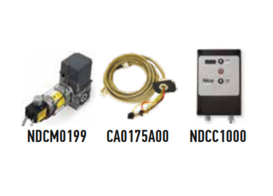 Автоматика для промышленных секционных ворот NICE SD10024400KEKIT1 (комплект)